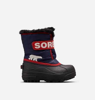 Sorel Snow Commander Boots UK - Kids Boots Red (UK735984)